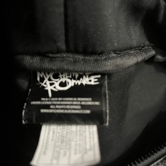My Chemical Romance Black Graphic Mini Backpack with Red & Blue Accent Artwork - Picture 3 of 4